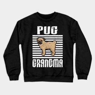 Pug Grandma Proud Dogs Crewneck Sweatshirt